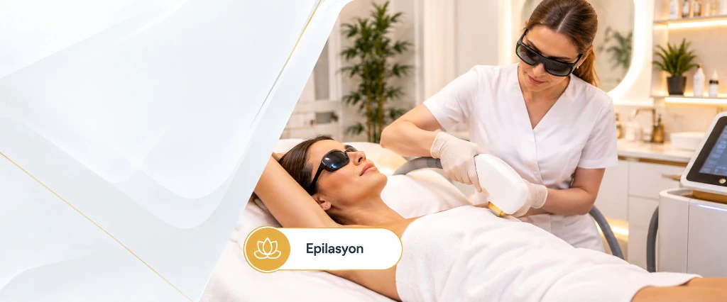 Klinikte lazer epilasyon uygulayan uzman